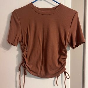 Zara cinch short sleeve tshirt